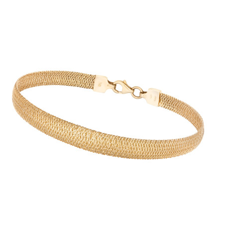 Gold ribbon-style bracelet