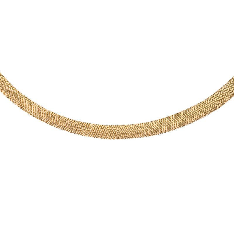 Gold ribbon-style Necklace