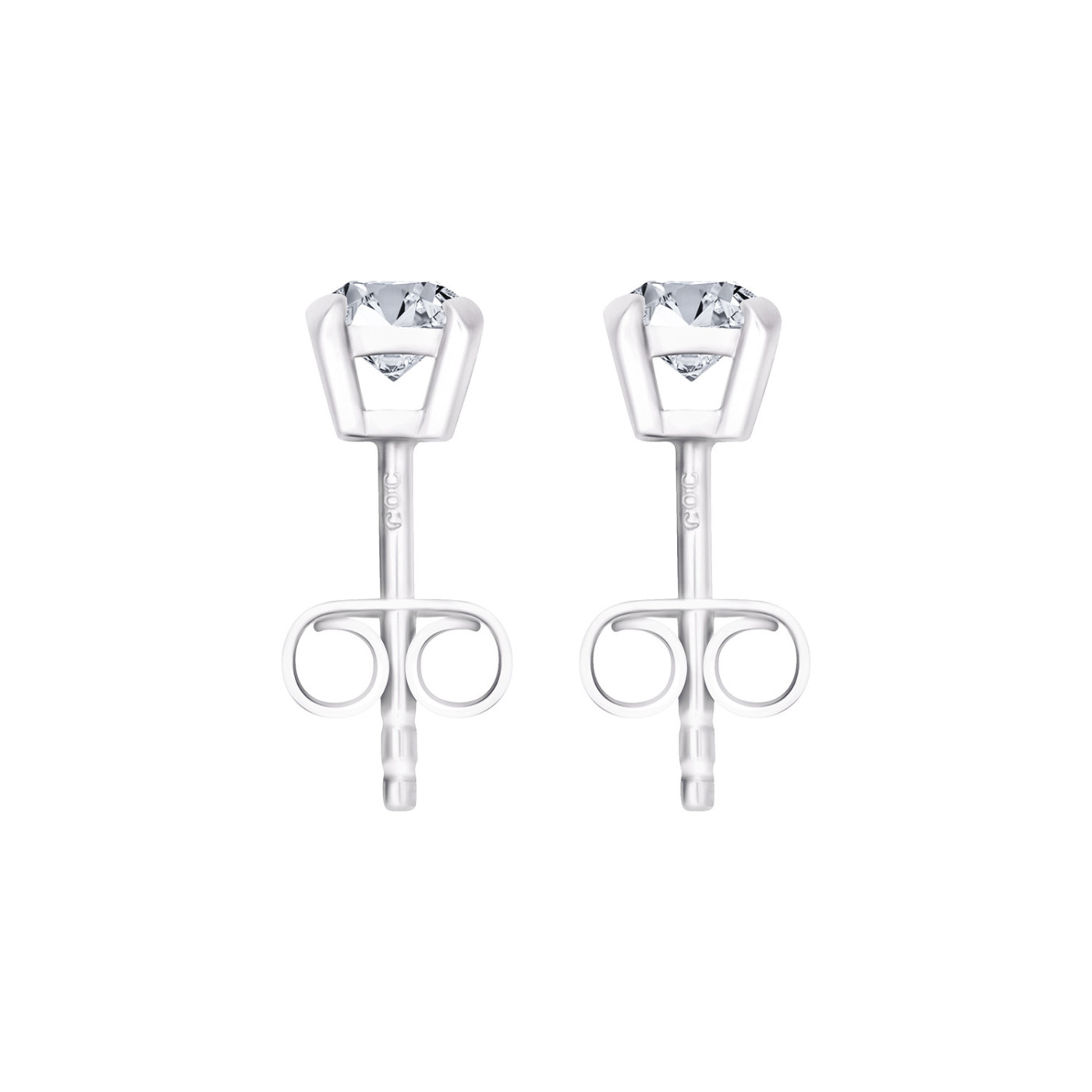 585 White Gold Diamonds Earrings - 1 CT 585 White Gold Diamonds Earrings - 1 CT