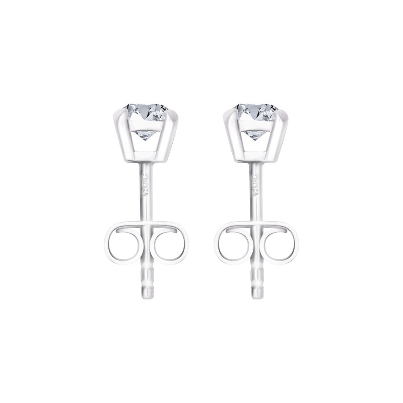 585 White Gold Diamonds Earrings - 1 CT 585 White Gold Diamonds Earrings - 1 CT