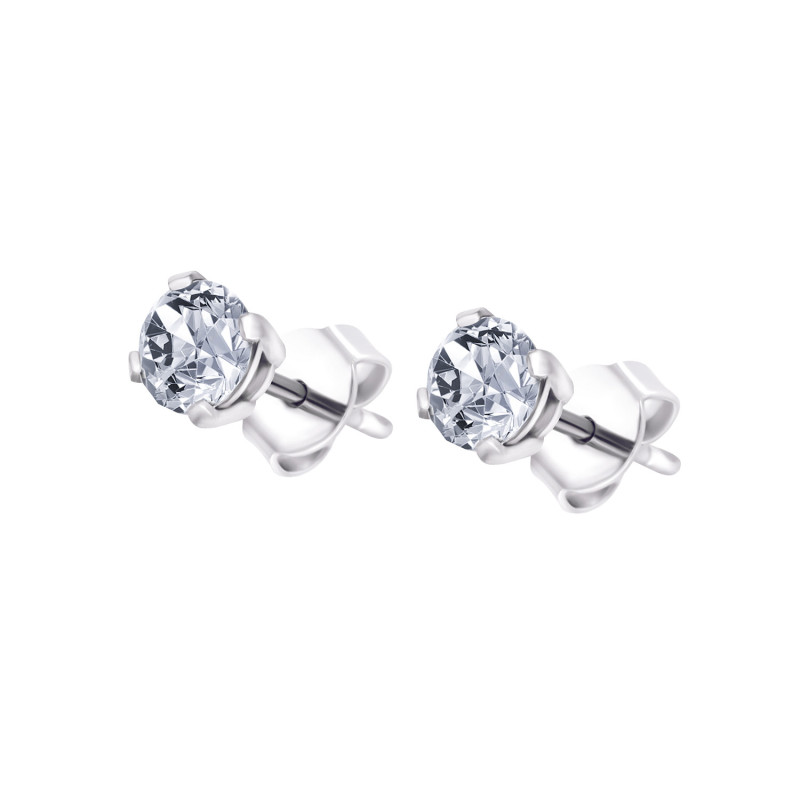 585 White Gold Diamonds Earrings - 1 CT 585 White Gold Diamonds Earrings - 1 CT