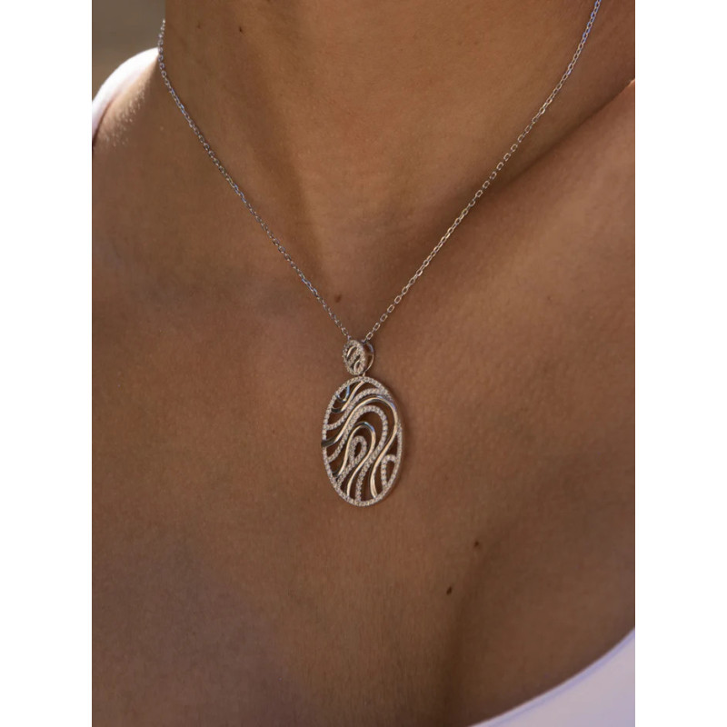 925 Silver Oval Necklace