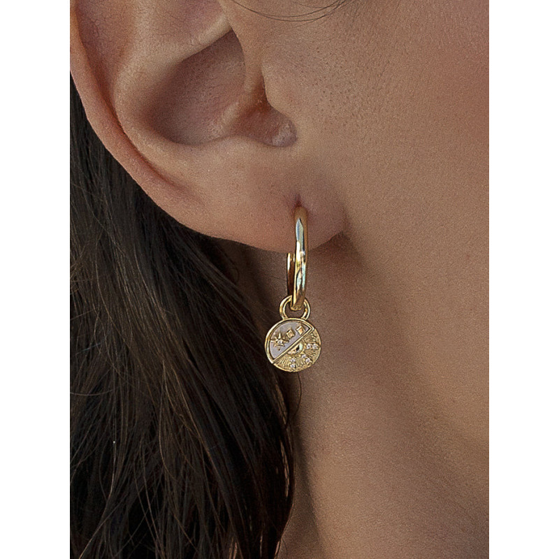 925 Silver Earrings with mother of pearl and sun design 925 Silver Earrings with mother of pearl and sun design