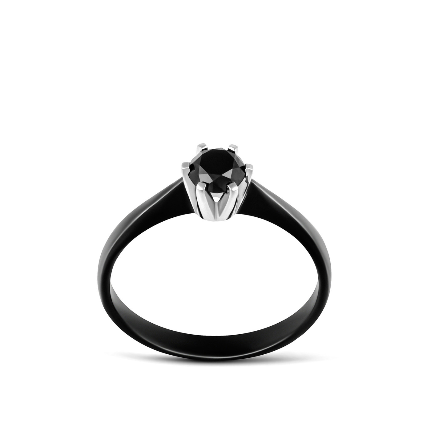Black Diamond Ring 0,49 ct