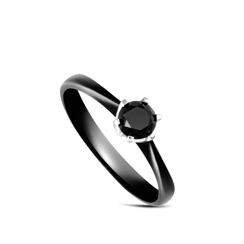 Black Diamond Ring 0,49 ct