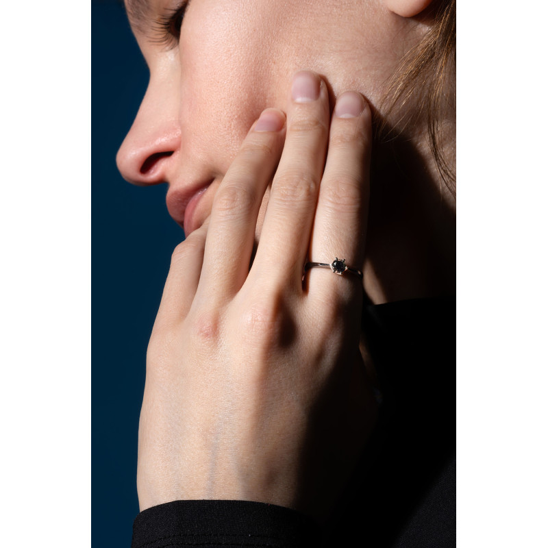 Black Diamond Ring 0,49 ct