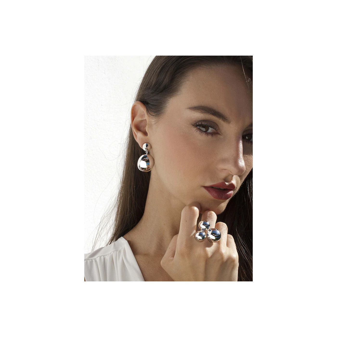 Orbital Light - Silver Earrings