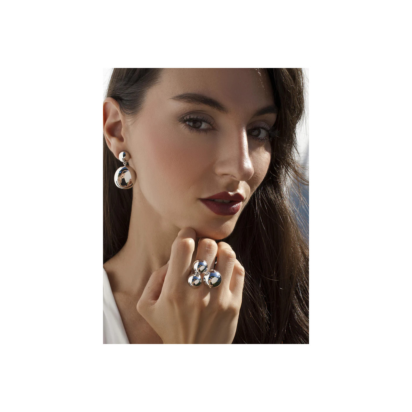 Orbital Light - Silver Earrings