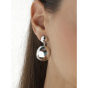Orbital Light - Silver Earrings