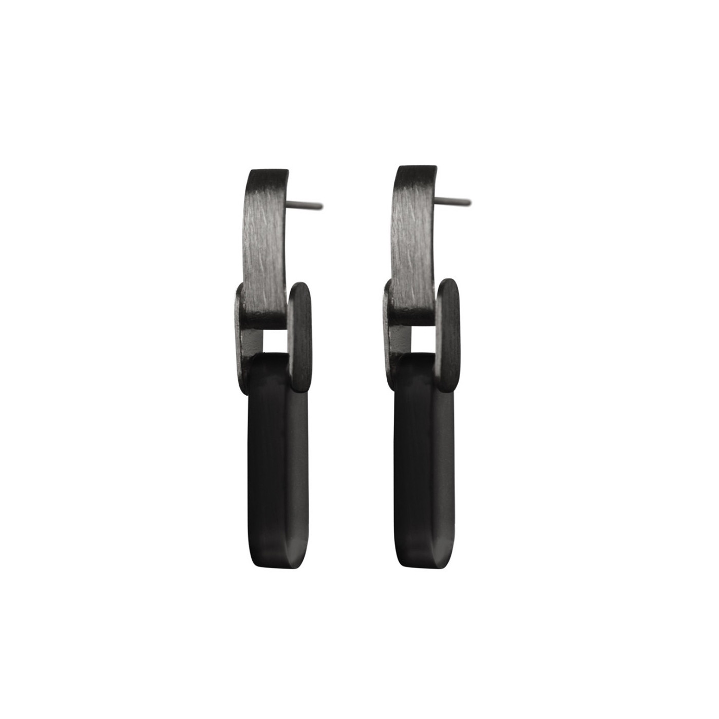 CATENA Srebrne Kolczyki z bursztynem Maciej Rozenberg