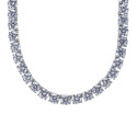 Srebrny naszyjnik tenisowy z moissanitami 0,5 ct - 45 cm