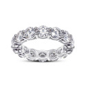Obrączka Tennis Moissanite 0,5 ct | Srebro 925