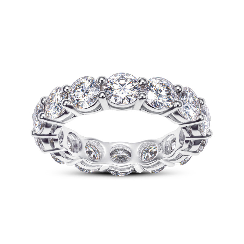 Obrączka Tennis Moissanite 0,5 ct | Srebro 925