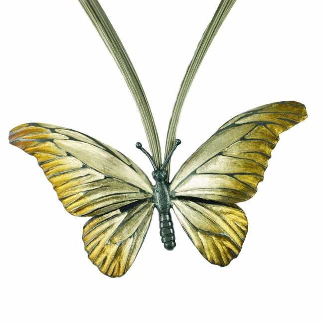 Motyl - srebrny naszyjnik
